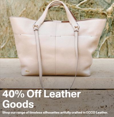 Clothing, Shoes & Accessories offers | 40% Off Leather Goods in ECCO | 2024-07-23 - 2024-08-06