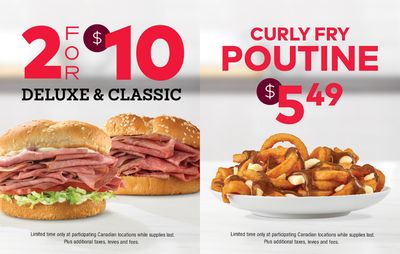 Restaurants offers in Ottawa | Current deals and offers in Arbys | 2024-07-23 - 2024-08-06