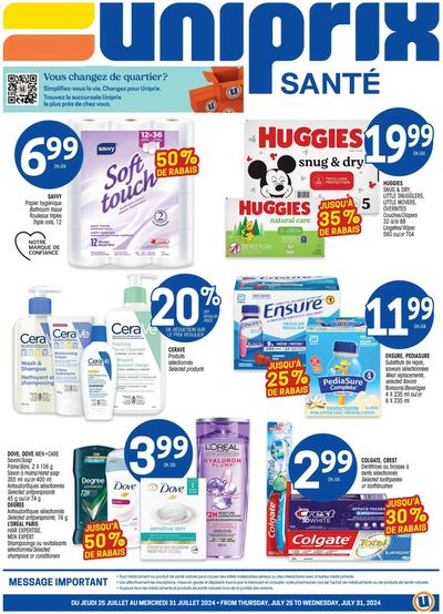 Pharmacy & Beauty offers in Quebec | Uniprix Weekly ad in Uniprix | 2024-07-25 - 2024-07-31