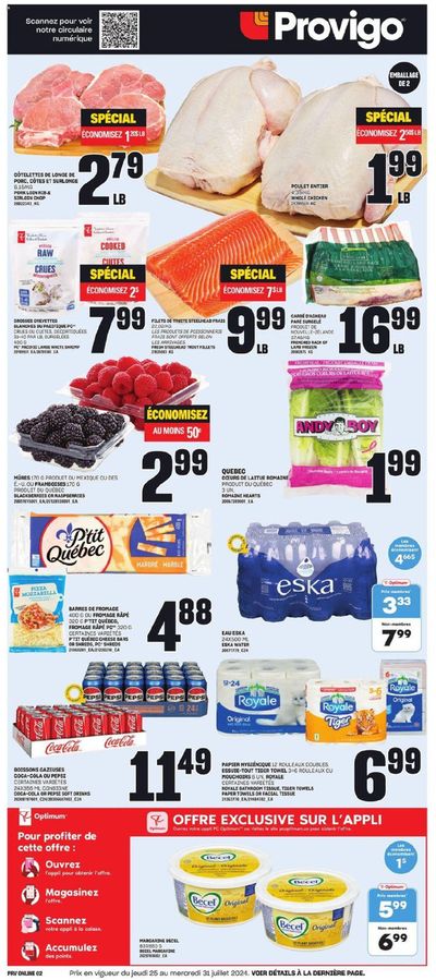 Grocery offers in Quebec | Provigo weekly flyer in Provigo | 2024-07-25 - 2024-07-31