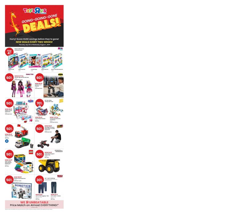 Toys R us catalogue | Flyer | 2024-07-25 - 2024-08-07