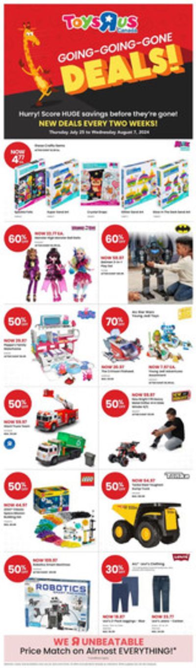 Kids, Toys & Babies offers in Winnipeg | Flyer in Toys R us | 2024-07-25 - 2024-08-07