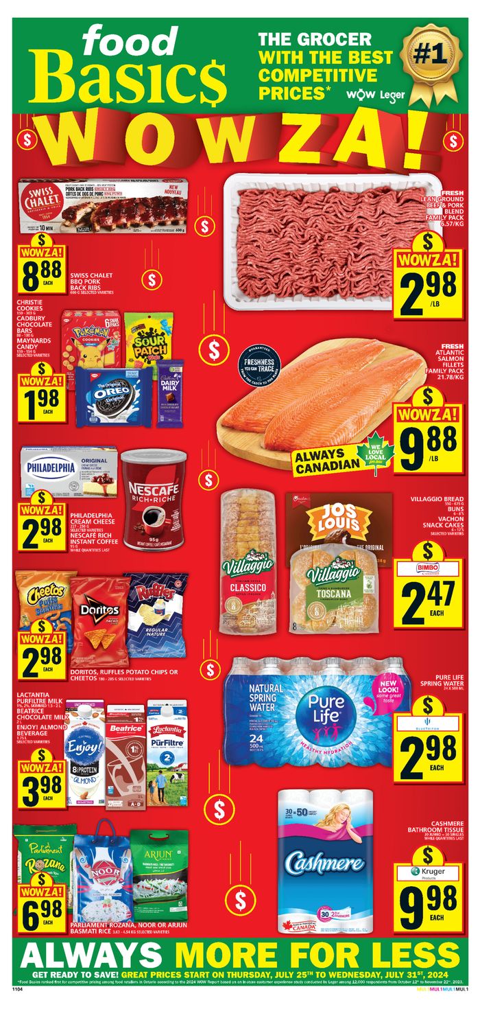 Food Basics catalogue in Toronto | Great discounts on selected products | 2024-07-25 - 2024-07-31