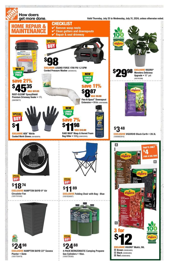 Home Depot catalogue in Vancouver | Current deals and offers | 2024-07-25 - 2024-07-31