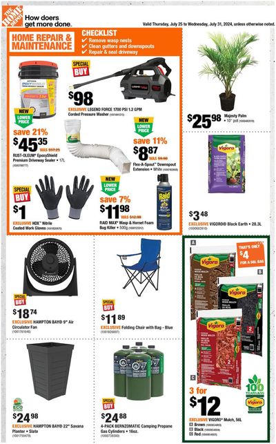 Home Depot catalogue | Top deals for all customers | 2024-07-25 - 2024-07-31