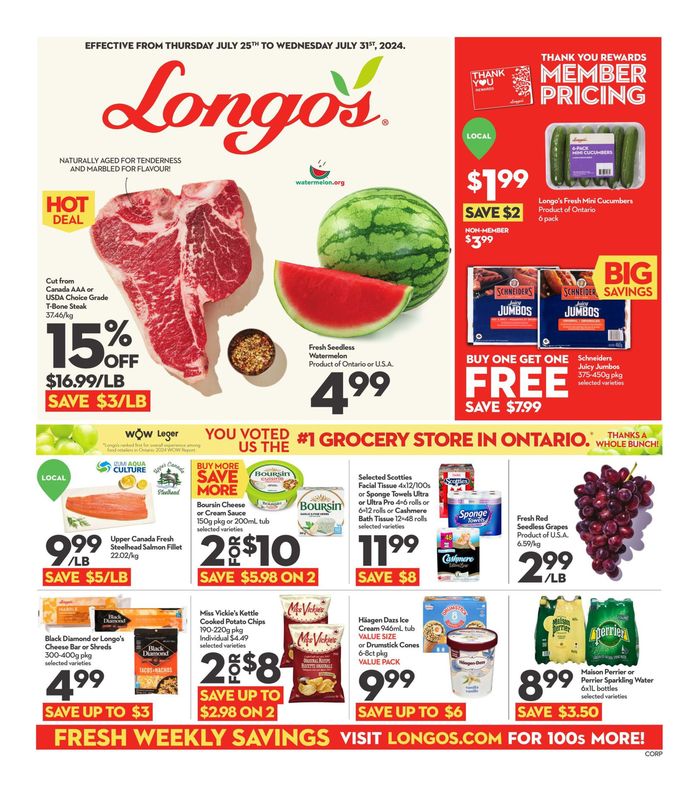 Longo's catalogue in Guelph | Weekly Flyer | 2024-07-25 - 2024-07-31