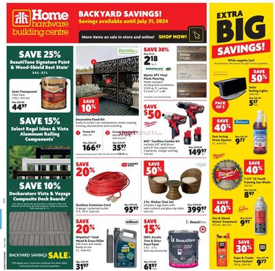 Home Hardware catalogue in Creston BC | Home Hardware weekly flyer | 2024-07-25 - 2024-07-31
