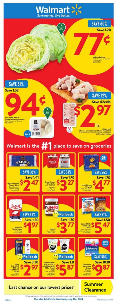 Walmart catalogue in Gatineau | Walmart flyer | 2024-07-25 - 2024-07-31