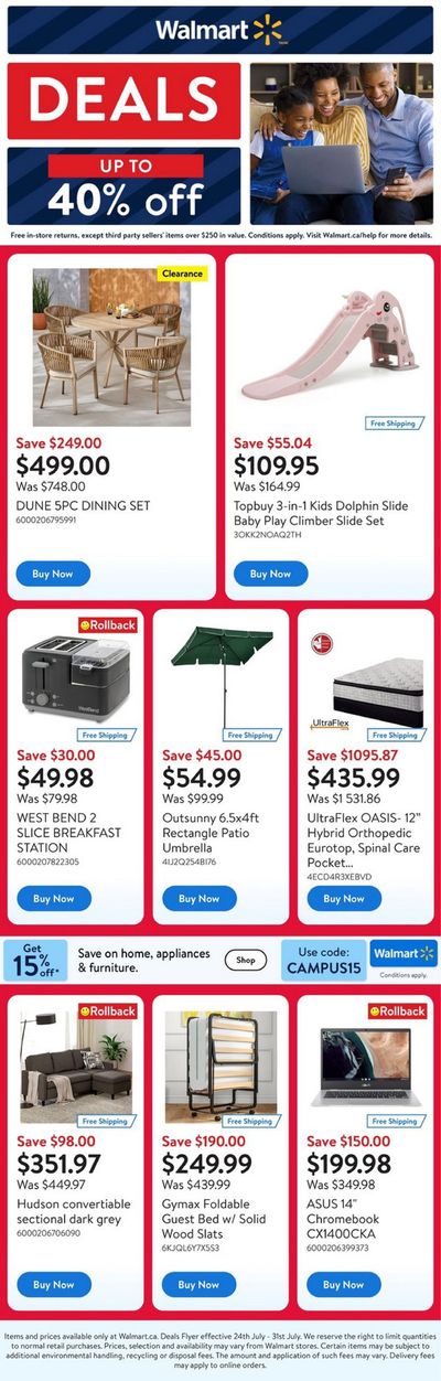 Walmart catalogue in Ottawa | Exclusive deals for our customers | 2024-07-25 - 2024-07-31