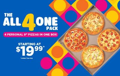 Restaurants offers in Calgary | THE ALL 4 ONE PACK FROM $19.99 in Pizza 73 | 2024-07-24 - 2024-08-07
