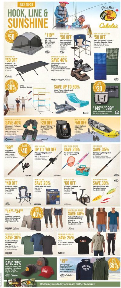 Sport offers in Calgary | Current deals and offers in Bass Pro Shop | 2024-07-24 - 2024-07-31