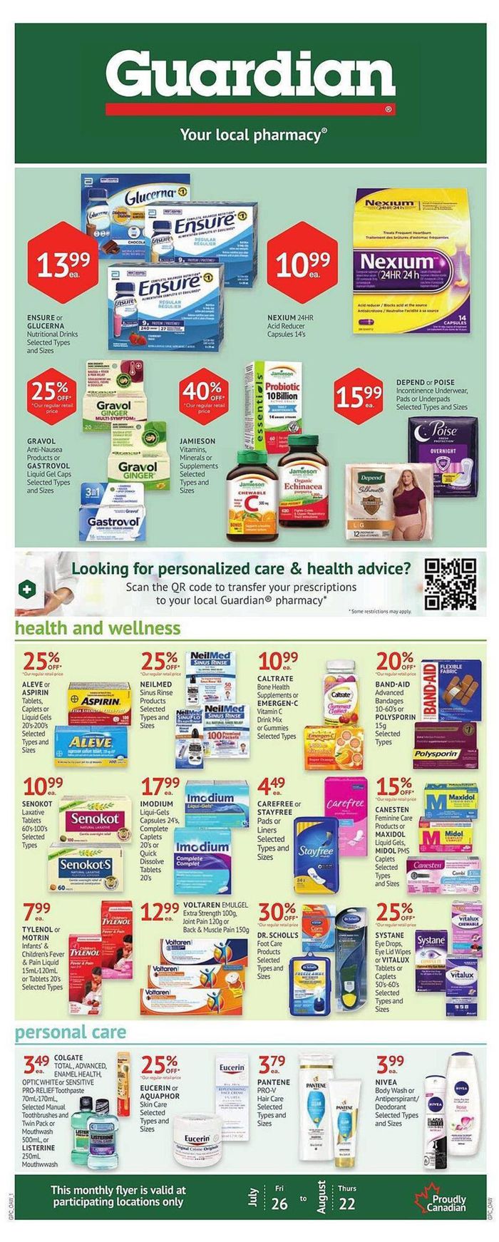 Guardian Pharmacy catalogue | Guardian Pharmacy weekly flyer | 2024-07-25 - 2024-07-31