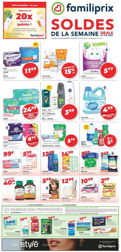Pharmacy & Beauty offers in Gatineau | Circulaire in Familiprix | 2024-07-25 - 2024-07-31