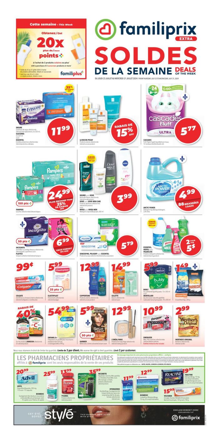 Familiprix catalogue | Current bargains and offers | 2024-07-25 - 2024-07-31