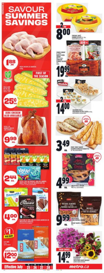 Grocery offers in Greater Napanee | New offers to discover in Metro | 2024-07-25 - 2024-07-31