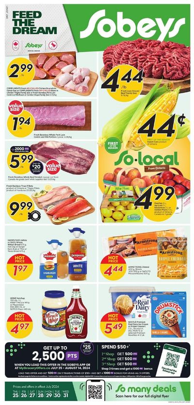 Sobeys catalogue in Red Deer | Sobeys Weekly ad | 2024-07-25 - 2024-08-08