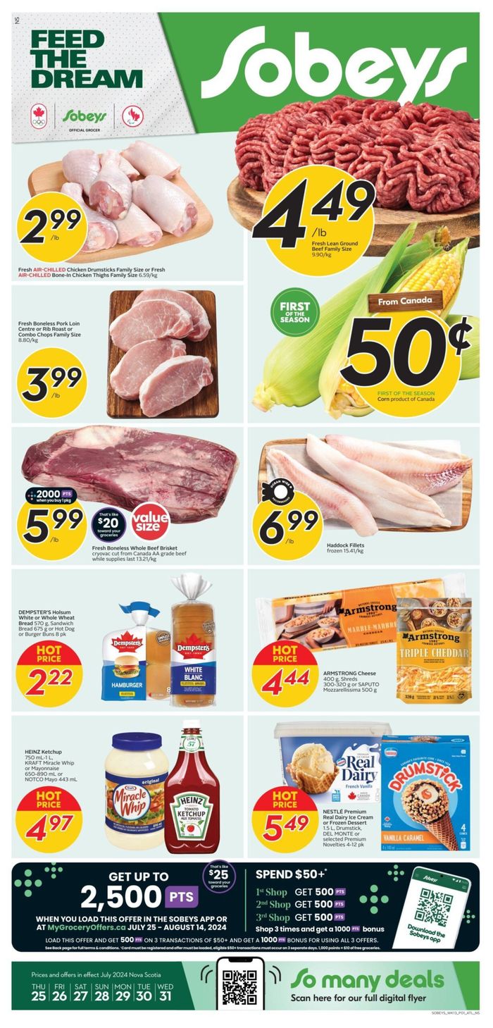 Sobeys catalogue in Winnipeg | Discounts and promotions | 2024-07-25 - 2024-08-08