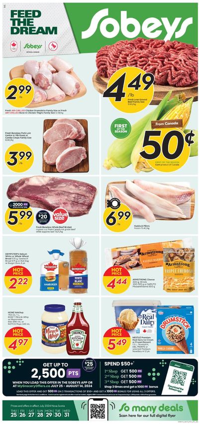 Grocery offers in Clarenville | Discounts and promotions in Sobeys | 2024-07-25 - 2024-08-08