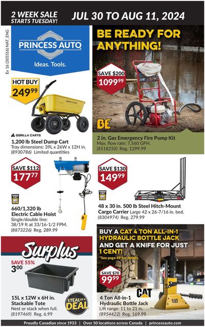 Garden & DIY offers in Scarborough | National Sale in Princess Auto | 2024-07-30 - 2024-08-11