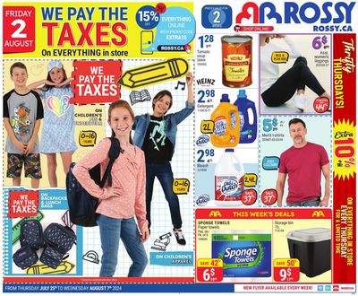 Rossy catalogue | Current bargains and offers | 2024-07-25 - 2024-07-31