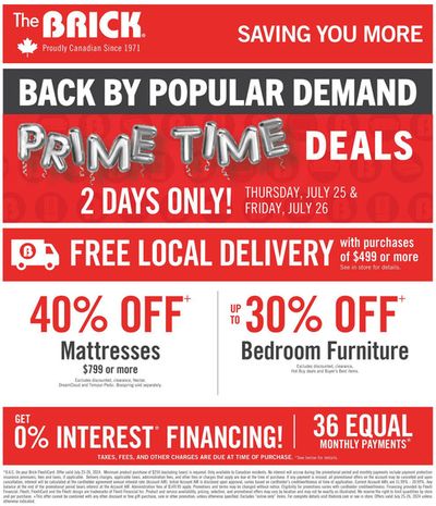 The Brick catalogue in Fort McMurray | Brick Mattress Store | 2024-07-18 - 2024-07-31