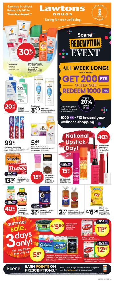 Pharmacy & Beauty offers in Halifax | Current special promotions in Lawtons Drugs | 2024-07-26 - 2024-08-01
