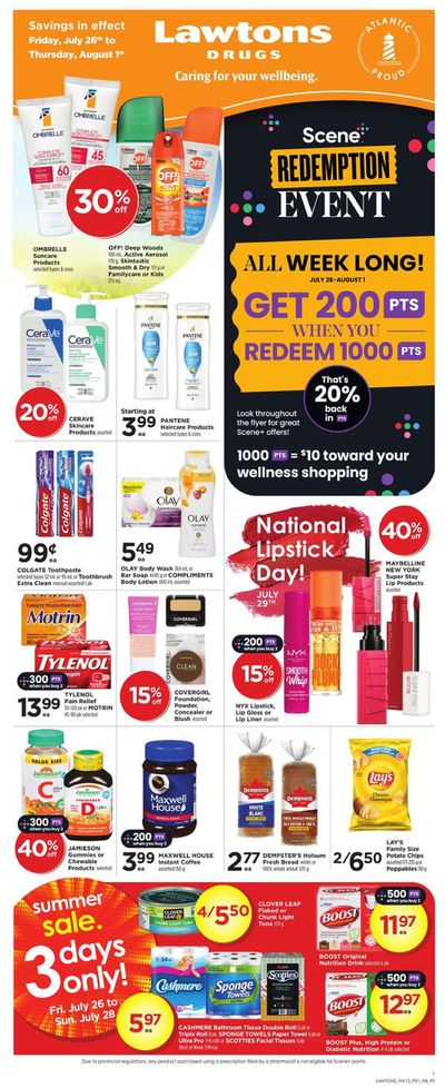 Pharmacy & Beauty offers in Halifax | Special offers for you in Lawtons Drugs | 2024-07-26 - 2024-08-01