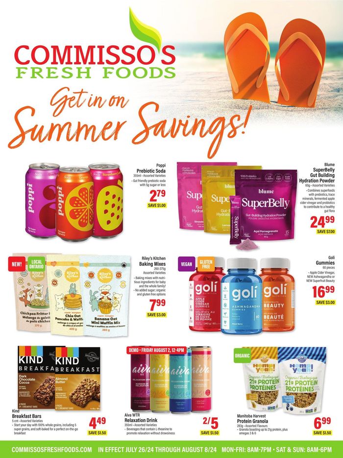 Commisso's Fresh Foods catalogue | Commisso's Fresh Foods weeky flyer | 2024-07-26 - 2024-08-08