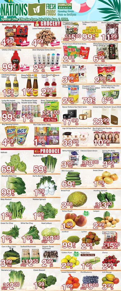 Grocery offers in Hamilton | Weekly special Nations Fresh Foods in Nations Fresh Foods | 2024-07-26 - 2024-08-09