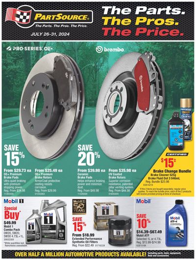 Automotive offers in Winnipeg | Weekly Specials in Part Source | 2024-07-26 - 2024-08-09