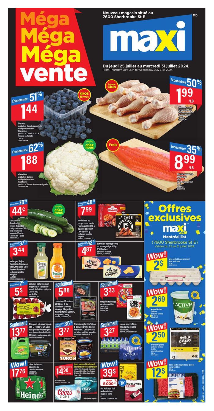 Maxi catalogue in Montreal | Weekly Flyer -Hybris | 2024-07-25 - 2024-07-31