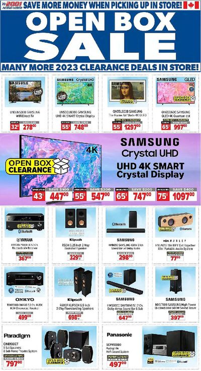Electronics offers in Richmond Hill | 2001 Audio Video weekly flyer in 2001 Audio Video | 2024-07-26 - 2024-08-02