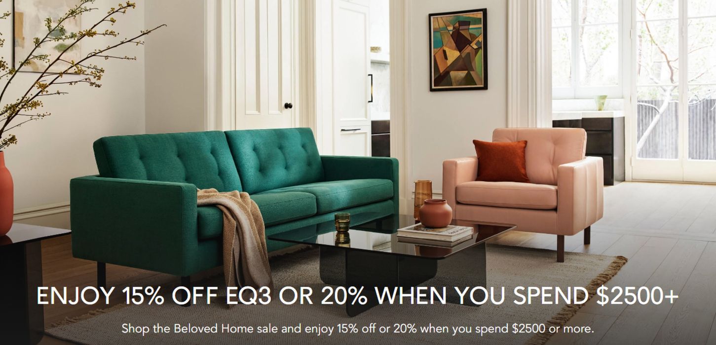 EQ3 catalogue | ENJOY 15% OFF OR 20% WHEN YOU SPEND $2500+ | 2024-07-26 - 2024-08-09