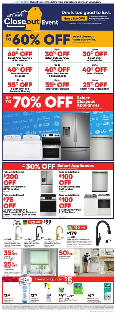 Lowe's catalogue in Sarnia | Up To 60% Off | 2024-07-26 - 2024-08-07