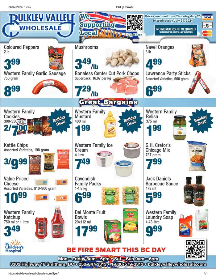 Bulkley Valley Wholesale catalogue | Current deals and offers | 2024-07-26 - 2024-07-31