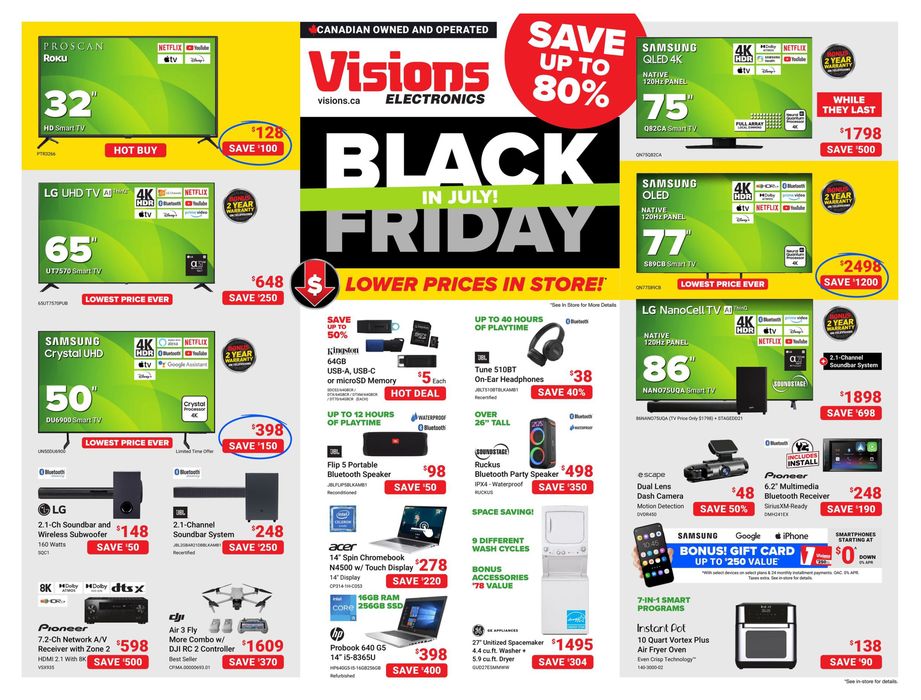 Visions Electronics catalogue in Edmonton | Flyer | 2024-07-26 - 2024-08-01