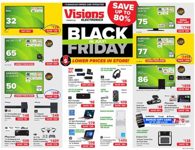 Electronics offers in Winnipeg | Flyer in Visions Electronics | 2024-07-26 - 2024-08-01