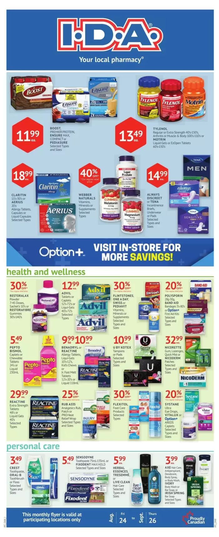 IDA Pharmacy catalogue in Treherne | Current deals and offers | 2024-08-27 - 2024-09-26