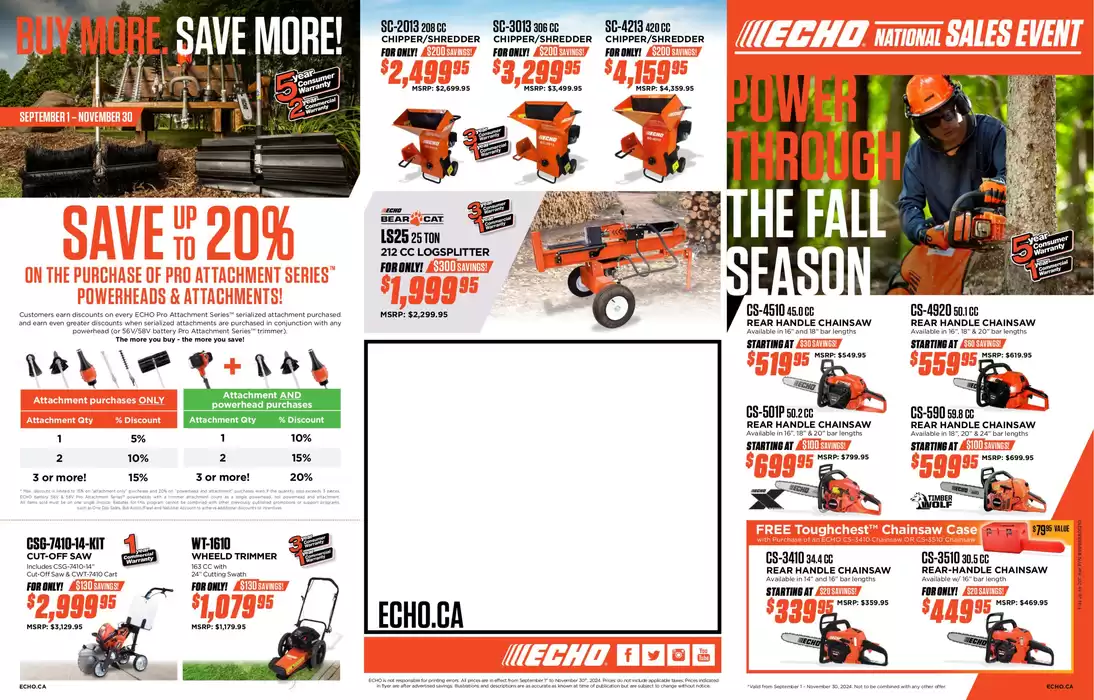 Echo catalogue in Irishtown | NATIONAL SALES EVENT | 2024-09-01 - 2024-11-30