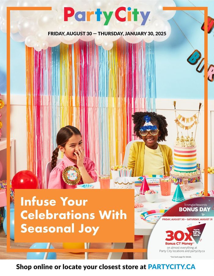 Party City catalogue in St. Catharines | Infuse Your Celebrations With Seasonal Joy | 2024-08-30 - 2025-01-30