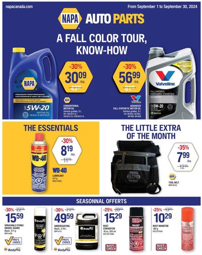 NAPA Auto Parts catalogue in Milton | Flyer | 2024-09-01 - 2024-09-30