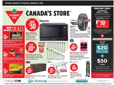 Canadian Tire catalogue in Oshawa | Our best deals for you | 2024-09-05 - 2024-09-12