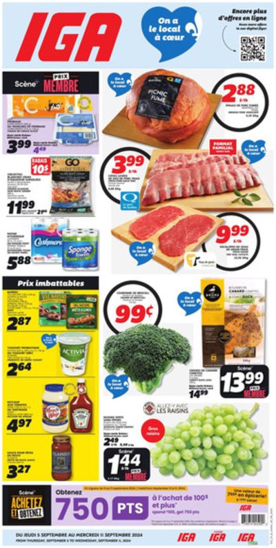 IGA Extra catalogue in Côte Saint-Luc | IGA Extra weekly flyer | 2024-09-05 - 2024-09-11