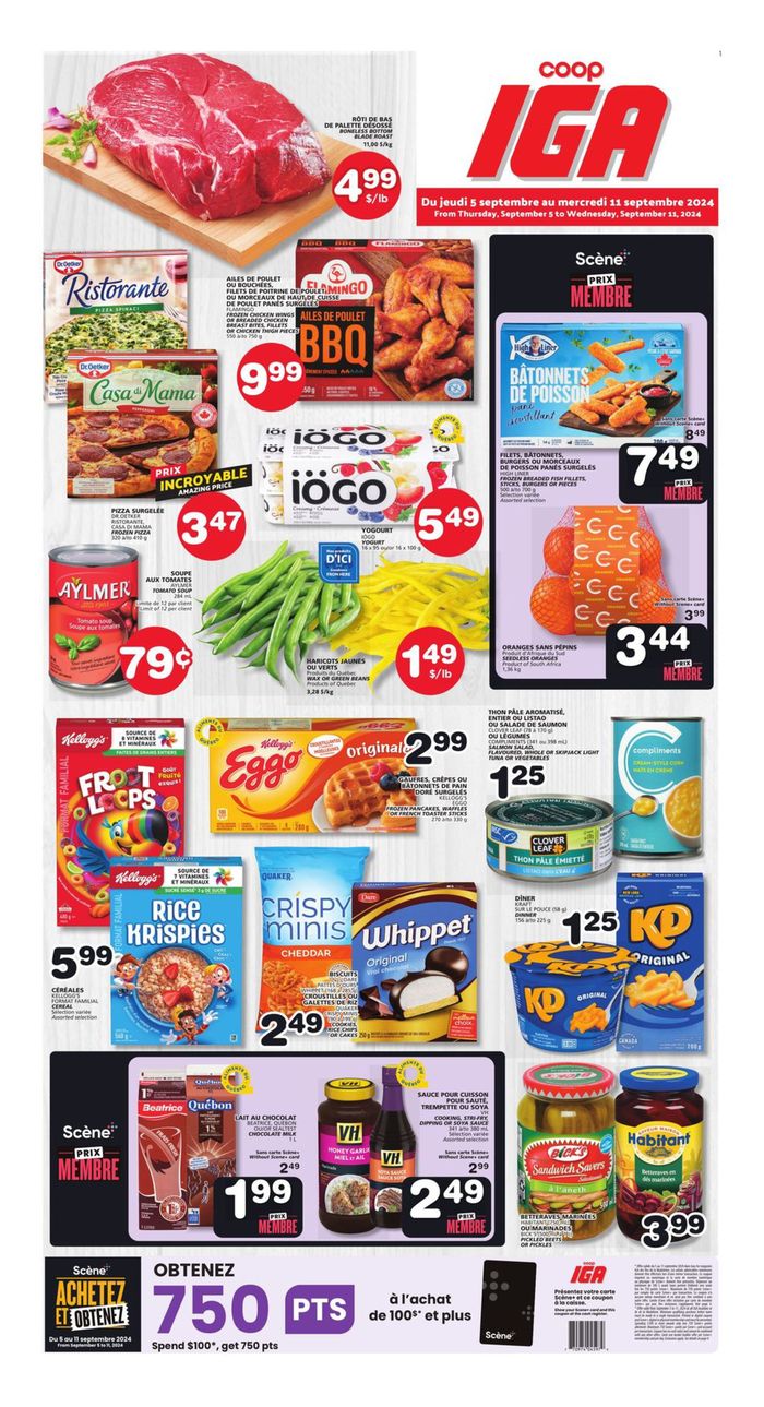 IGA Extra catalogue in Côte Saint-Luc | Current deals and offers | 2024-09-05 - 2024-09-11