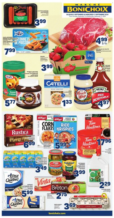 Grocery offers in Papineauville QC | Exclusive bargains in Marché Bonichoix | 2024-09-05 - 2024-09-11