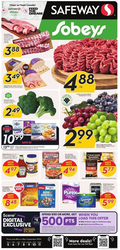 Sobeys catalogue in Red Deer | New offers to discover | 2024-09-05 - 2024-09-11