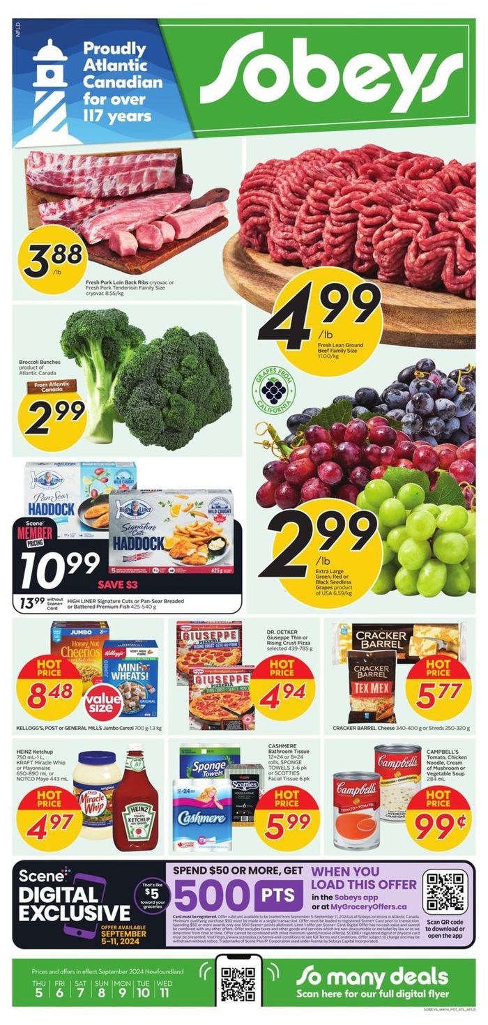 Sobeys catalogue in Red Deer | Offers for bargain hunters | 2024-09-05 - 2024-09-11