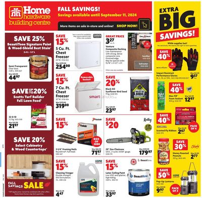 Home Hardware catalogue in Creston BC | Wide range of offers | 2024-09-05 - 2024-09-11