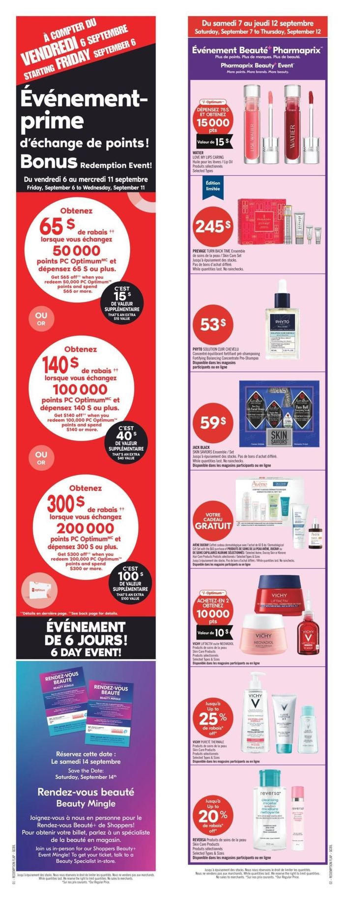 Shoppers Drug Mart catalogue in Yellowknife | Shoppers Drug Mart Weekly ad | 2024-09-07 - 2024-09-12