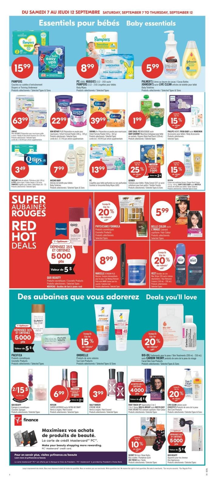 Shoppers Drug Mart catalogue in Yellowknife | Shoppers Drug Mart Weekly ad | 2024-09-07 - 2024-09-12